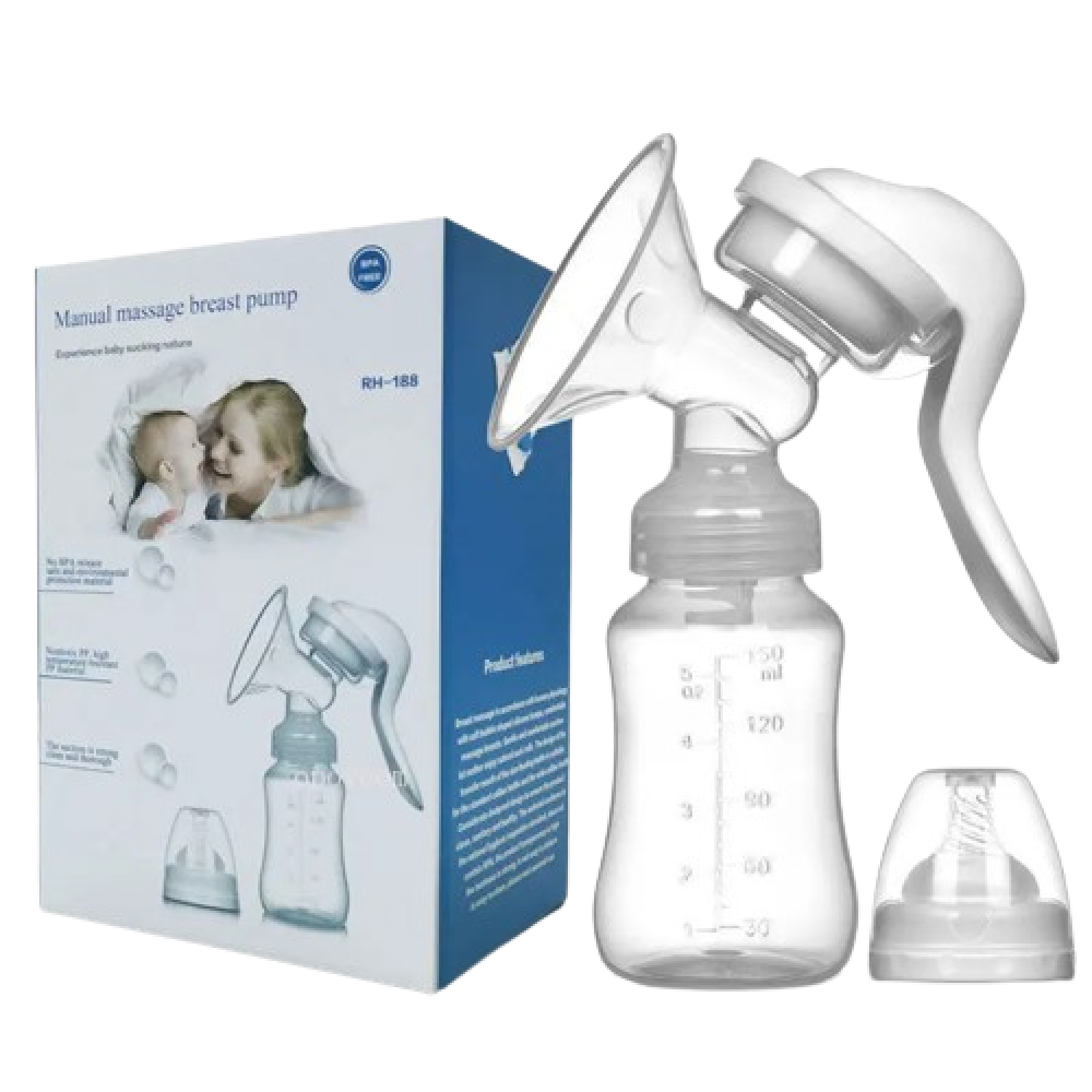 Mom Breast Feeding One-handed Manual Breast-Pump Baby Milk